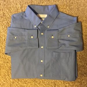 Blue Long Sleeve Dress Shirt